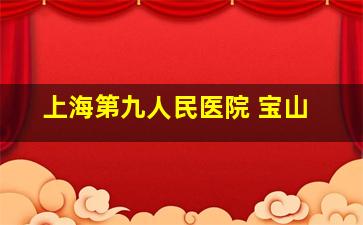 上海第九人民医院 宝山